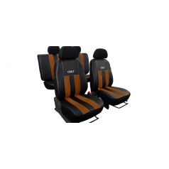   LADA Niva Univerzális Üléshuzat GT prémium Alcantara és Eco bőr kombináció barna fekete színben