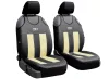 Universal Jersey-Sitzbezüge (Paar) GT Premium Eco Leder Beige Schwarz