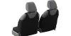 Universal Jersey-Sitzbezüge (Paar) GT Premium Eco Leder Beige Schwarz