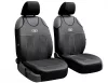 Universal-Jersey-Sitzbezüge, Paar, GT Premium Eco-Leder in Schwarz