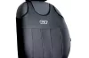 Universal-Jersey-Sitzbezüge (Paar) GT Premium Eco-Leder und Alcantara in Schwarz