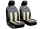 Universal-Jersey-Sitzbezugpaar GT Premium-Eco-Leder und Alcantara in Beige-Schwarz