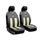 Universal-Jersey-Sitzbezugpaar GT Premium-Eco-Leder und Alcantara in Beige-Schwarz