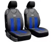 Universal-Jersey-Sitzbezugpaar GT Premium Eco-Leder und Alcantara in Blau-Schwarz