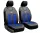 Universal-Jersey-Sitzbezugpaar GT Premium Eco-Leder und Alcantara in Blau-Schwarz