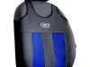Universal-Jersey-Sitzbezugpaar GT Premium Eco-Leder und Alcantara in Blau-Schwarz