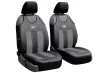 Universal-Jersey-Sitzbezugpaar GT Premium-Eco-Leder und Alcantara in Grau-Schwarz