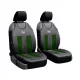Universal-Jersey-Sitzbezugpaar GT Premium-Eco-Leder und Alcantara in Grün-Schwarz