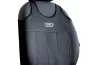 Universal-Jersey-Sitzbezüge, Paar, GT Premium Eco-Leder in Schwarz