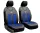 Universal-Jersey-Sitzbezüge (Paar) aus GT Premium Eco-Leder in Blau-Schwarz