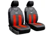 Universal Jersey-Sitzbezüge (Paar) GT Premium Eco Leder rot schwarz