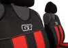Universal Jersey-Sitzbezüge (Paar) GT Premium Eco Leder grün schwarz