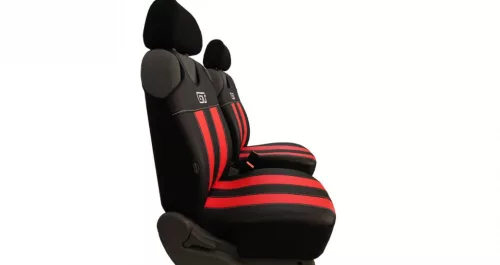 Universal Jersey-Sitzbezüge (Paar) GT Premium Eco Leder grün schwarz