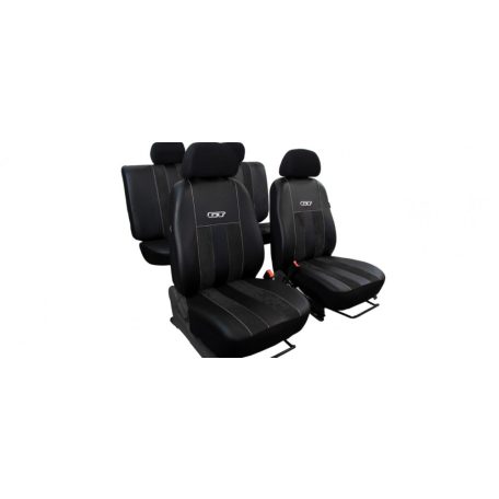 MERCEDES 180 Univerzális Üléshuzat GT prémium Alcantara és Eco bőr kombináció fekete színben