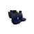 SKODA Fabia (I, II) Univerzális Üléshuzat GT prémium Alcantara és Eco bőr kombináció kék fekete színben