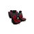 SKODA Fabia (I, II) Univerzális Üléshuzat GT prémium Alcantara és Eco bőr kombináció piros fekete színben