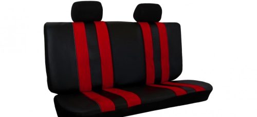 CHEVROLET Aveo Universeller Sitzbezug GT premium Alcantara und Eco leder Kombination rot schwarz in Farbe