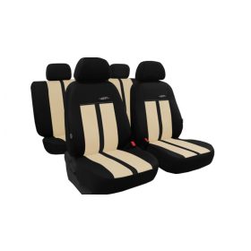   CHEVROLET Aveo Universeller Sitzbezug GTR Eco leder beige schwarz in Farbe