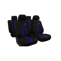   SKODA Rapid (I, II) Univerzális Üléshuzat GTR Eco bőr fekete kék színben
