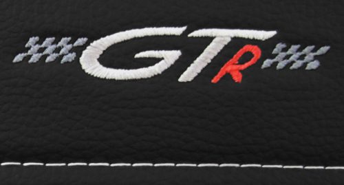 CHEVROLET Aveo Universeller Sitzbezug GTR Eco leder schwarz blau in Farbe