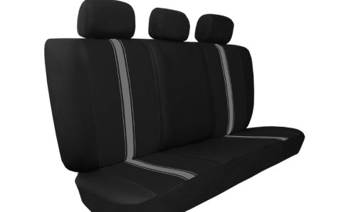 CHEVROLET Aveo Universeller Sitzbezug GTR Eco leder schwarz grau in Farbe