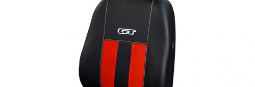 DAIHATSU Cuore Universeller Sitzbezug GT premium Alcantara und Eco leder Kombination téglavörös schwarz in Farbe