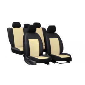   CHEVROLET Aveo Universeller Sitzbezug Pelle Eco leder beige schwarz in Farbe