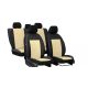 CHEVROLET Aveo Universeller Sitzbezug Pelle Eco leder beige schwarz in Farbe