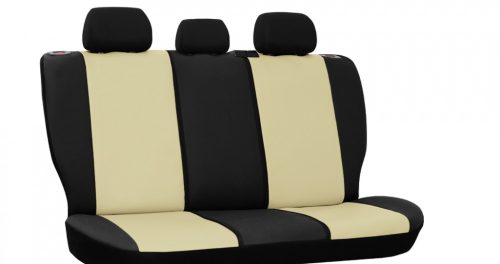 CHEVROLET Aveo Universeller Sitzbezug Pelle Eco leder beige schwarz in Farbe