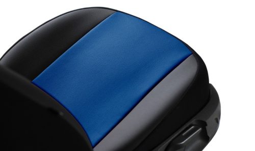 CHEVROLET Aveo Universeller Sitzbezug Pelle Eco leder blau schwarz in Farbe