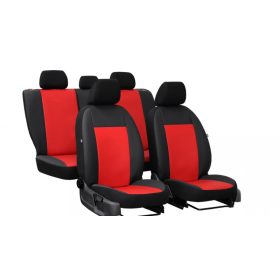   CHEVROLET Aveo Universeller Sitzbezug Pelle Eco leder rot schwarz in Farbe