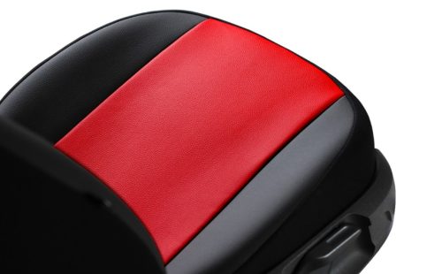 CHEVROLET Aveo Universeller Sitzbezug Pelle Eco leder rot schwarz in Farbe