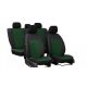 NISSAN Almera (I, II) Universeller Sitzbezug Pelle Eco leder grün schwarz in Farbe