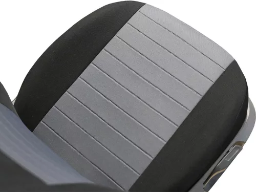 Sitzbezug Ford TRANSIT CUSTOM VIII. (3 Sitze) einzigartig PURE LINE PREMIUM textil grau schwarz farbe