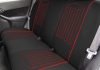 DAEWOO Matiz Universeller Sitzbezug Quilted Polsterstoff rot in Farbe