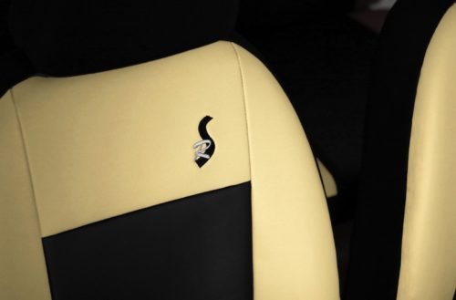 CHEVROLET Aveo Universeller Sitzbezug Road Eco leder beige schwarz in Farbe