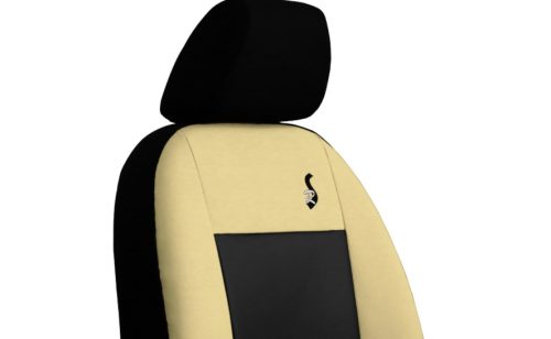 CHEVROLET Aveo Universeller Sitzbezug Road Eco leder beige schwarz in Farbe