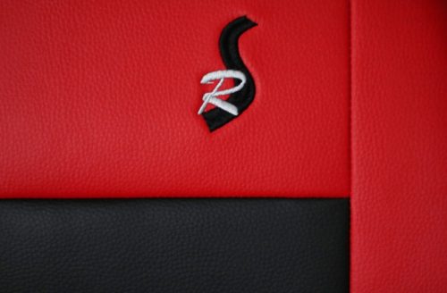 CHEVROLET Aveo Universeller Sitzbezug Road Eco leder rot schwarz in Farbe