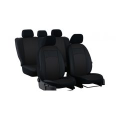   FIAT Albea (I, II) Univerzális Üléshuzat Royal Eco bőr és textil kombináció fekete színben EX1