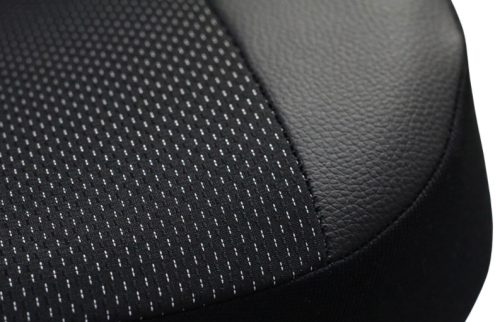 CHEVROLET Aveo Universeller Sitzbezug Royal Eco leder und textil Kombination schwarz in Farbe EX1