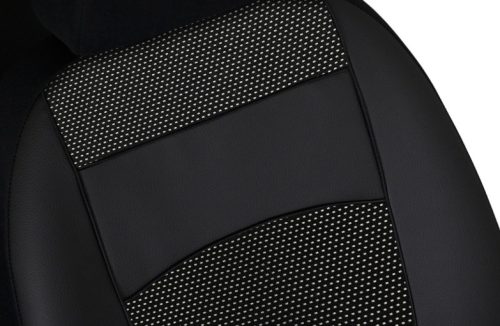 CHEVROLET Aveo Universeller Sitzbezug Royal Eco leder und textil Kombination schwarz in Farbe EX4