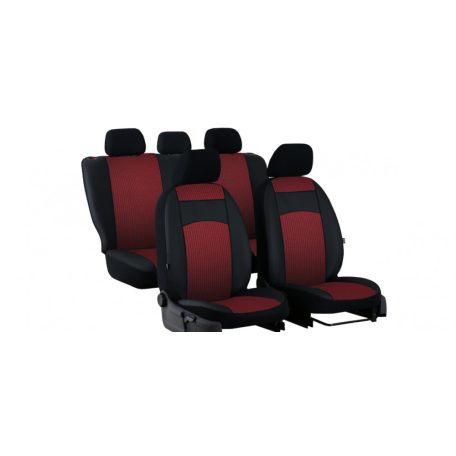 FIAT 125p Univerzális Üléshuzat Royal Eco bőr és textil kombináció fekete színben EX6