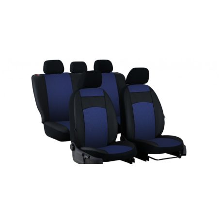 FIAT 125p Univerzális Üléshuzat Royal Eco bőr és textil kombináció fekete színben EX7