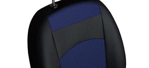 CHEVROLET Aveo Universeller Sitzbezug Royal Eco leder und textil Kombination schwarz in Farbe EX7