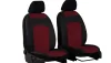 Universeller Sitzbezug Standard Kunstleder (1+1 SZ) Vordersitzbezug-Set bordeaux