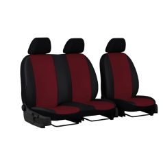   Univerzális Üléshuzat Standard Eco bőr (2+1 SZ) EXTRA elülső üléshuzat szett bordó