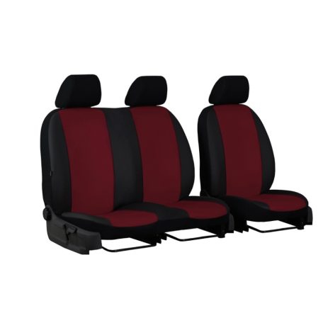 Univerzális Üléshuzat Standard Eco bőr (2+1 SZ) EXTRA elülső üléshuzat szett bordó
