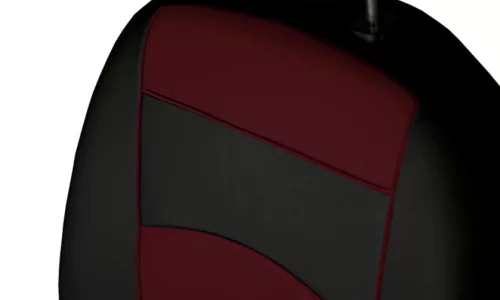 Universeller Sitzbezug Standard Kunstleder (1+1 SZ) Vordersitzbezug-Set bordeaux