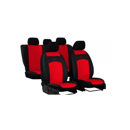 FIAT 125p Univerzális Üléshuzat Standard Eco bőr piros színben