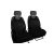 Univerzális trikó üléshuzat Standart eco bőr fekete színben